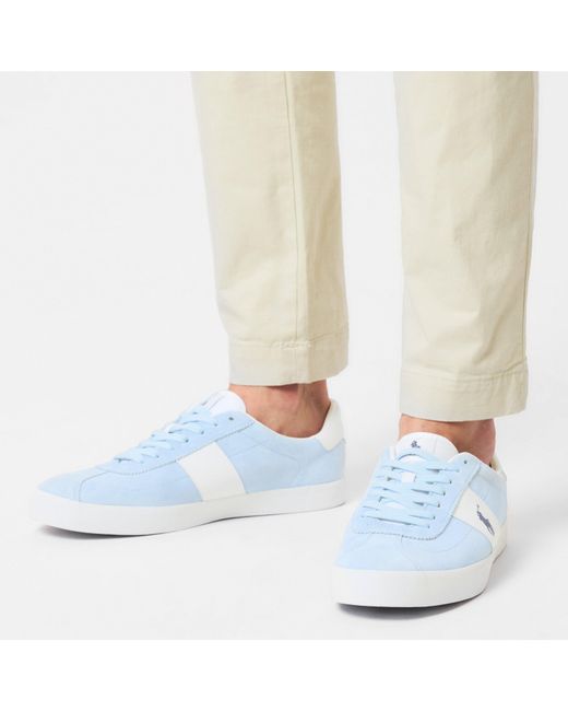 Polo Ralph Lauren Blue Court Vulc Low-Top Trainers for men