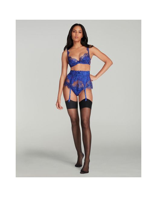 Agent Provocateur Blue Carline Suspender