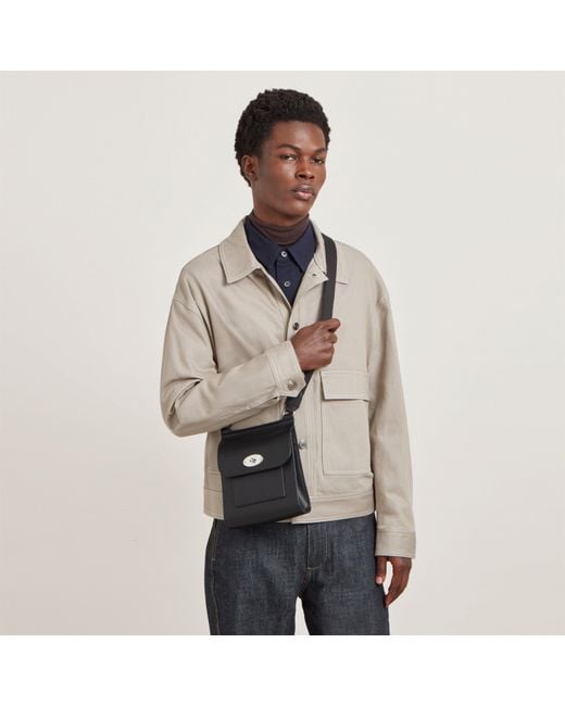 Mulberry Black Small Antony Leather Messenger Bag