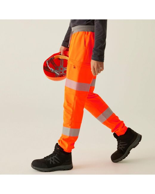 Regatta Orange Hi-Vis Prolite Stretch Jogger for men