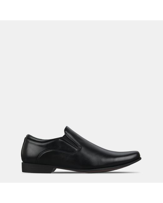 GIORGIO Black Langley Slip On Shoes for men