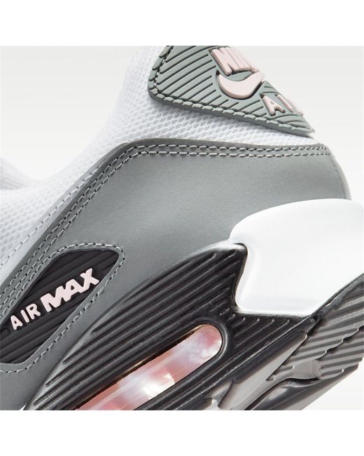 Nike Gray Air Max 90 Shoes for men