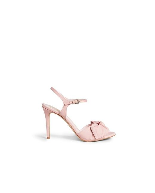 Ted Baker Pink Heevia Bow Stiletto Heel Sandals