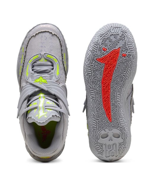 PUMA Gray Mb.05 Metallic Basketball Trainers for men