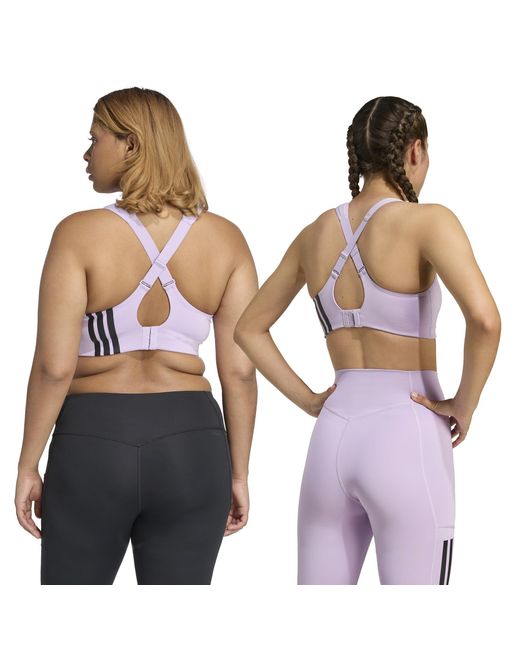 Adidas Purple Power High Impact Sports Bra