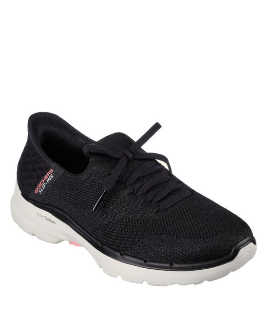 Skechers Black Slip On Trainers
