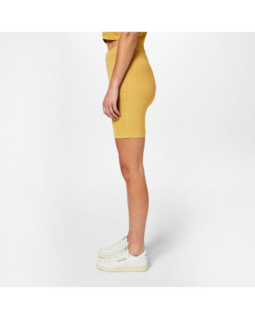 Reebok Yellow Jersey Jogger Shorts
