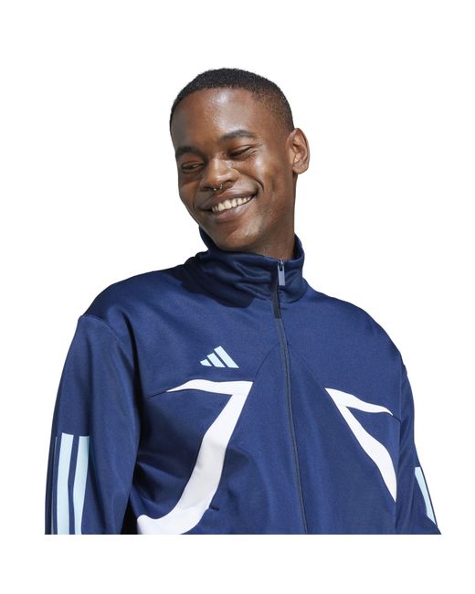 Adidas Blue House Of Tiro Nations Pack Track Top Adults for men