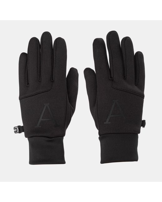 ARCTIC ARMY Black Polar Grip Fleece Glove for men