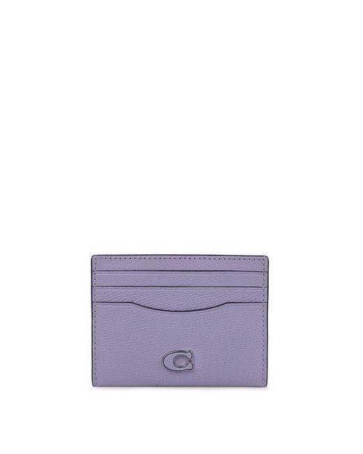 COACH Purple Card Case for men