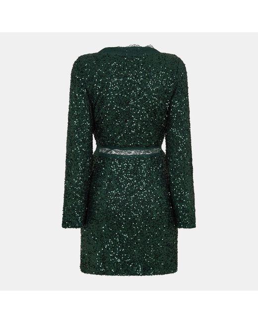 Never Fully Dressed Green Mini Dress