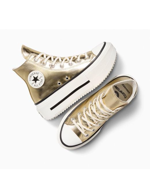 Converse Natural Chuck Taylor All Star Lif Platform Trainers