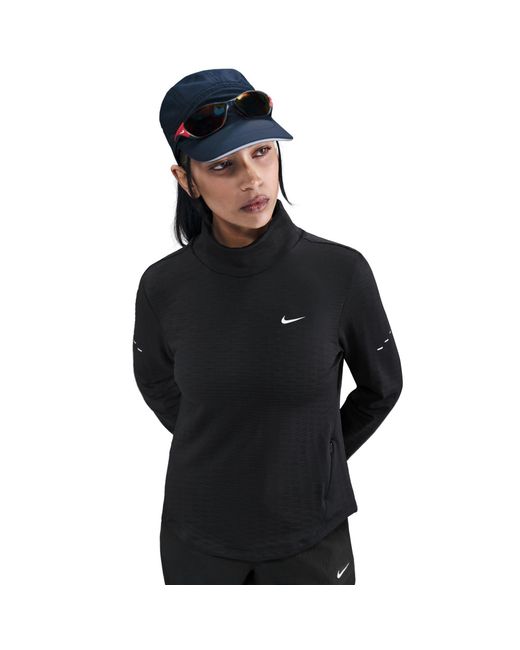 Nike Black Long Sleeve Performance Running Top
