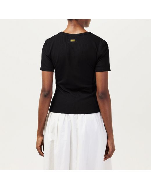 Barbour Black Jenny Cut Out Top