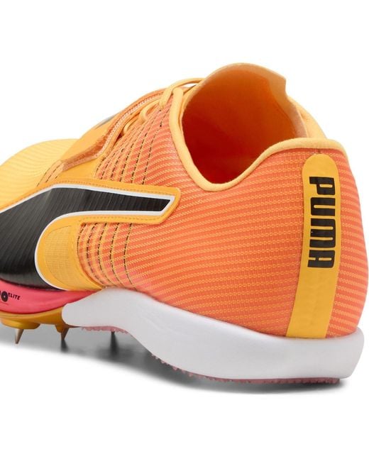 PUMA Yellow Long Jump Nitro Elite 2 Track Running Spikes for men