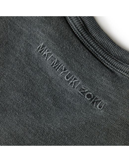MKI Miyuki-Zoku Gray Slub Tee Oversized Fit T-Shirt for men