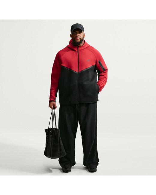 Nike Red Tech Fleece Hoodie for men