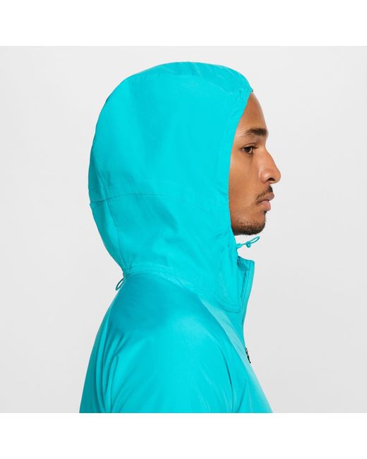 Nike Blue Miler Repel Running Jacket for men