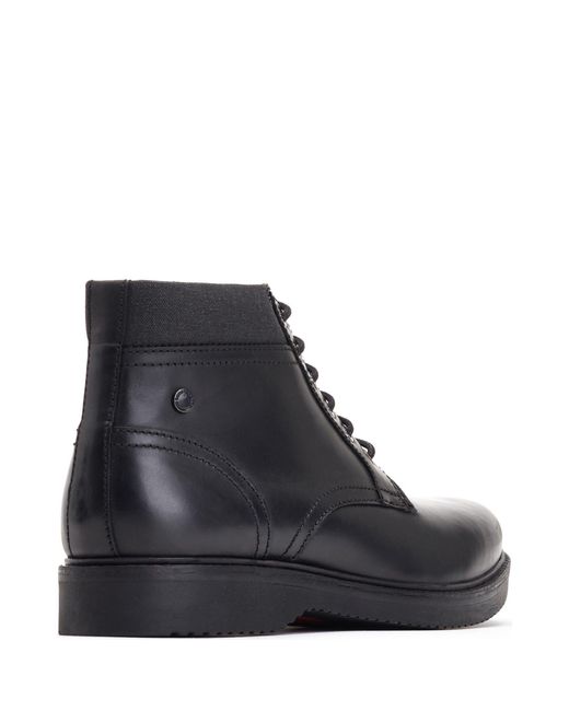Base London Black Dugan Waxy Boots for men