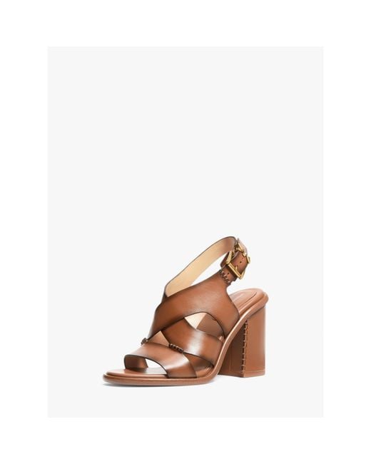 MICHAEL Michael Kors Brown Raven Heeled Sandals