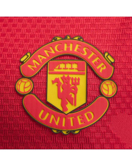 Adidas Red Manchester United Authentic Home Shirt 2026/27 for men
