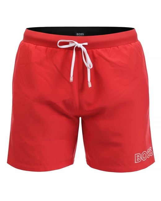 Boss Red Starfish Bm Logo Swim Shorts for men