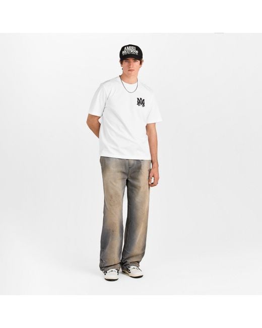 Amiri White Printed T-Shirt for men