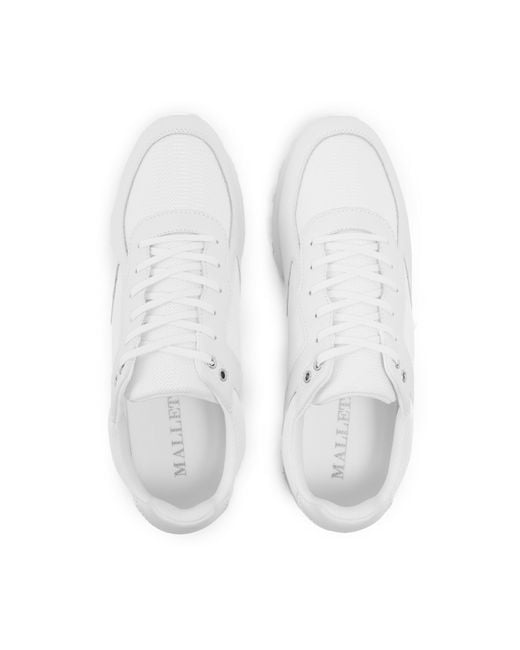 Mallet White Lux 1.0 Low-Top Trainers for men