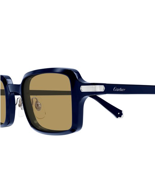 Cartier Blue Ct0539S Square Sunglasses