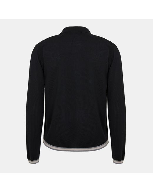 Emporio Armani Black Knitted Top for men