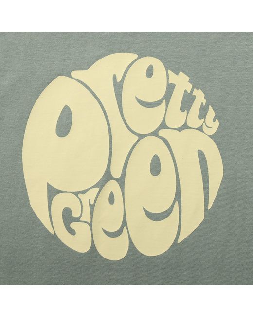 Pretty Green Green Large Logo Tee for men