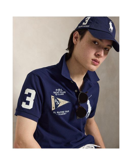 Polo Ralph Lauren Blue Short Sleeve Polo Shirt for men