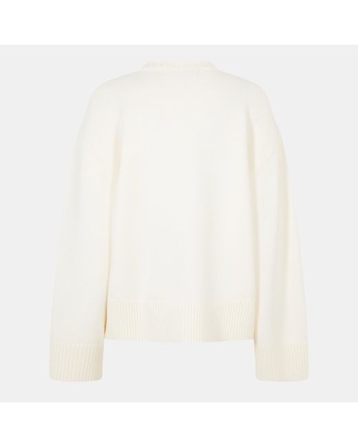 Jack Wills White Knitted Crew Neck Jumper