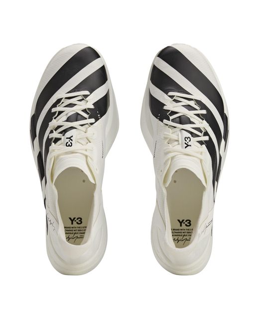 Y-3 Gray Adios Pro Everyday Neutral Road Running Shoes for men