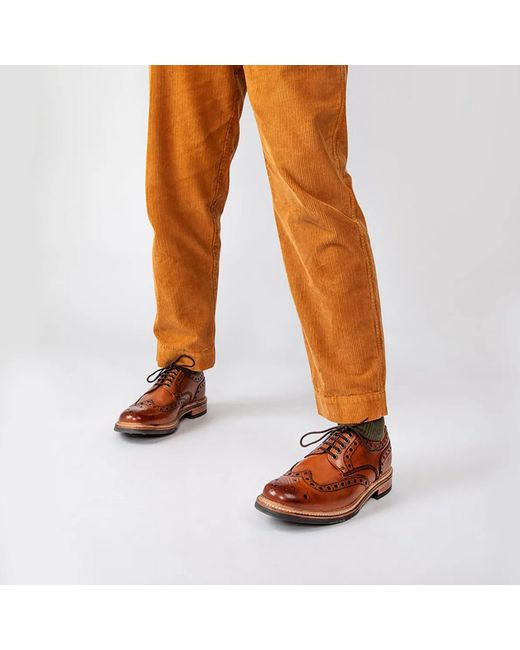 GRENSON Brown Archie Brogue for men