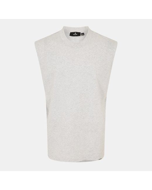 Represent White Modern Fit Tank Vest for men