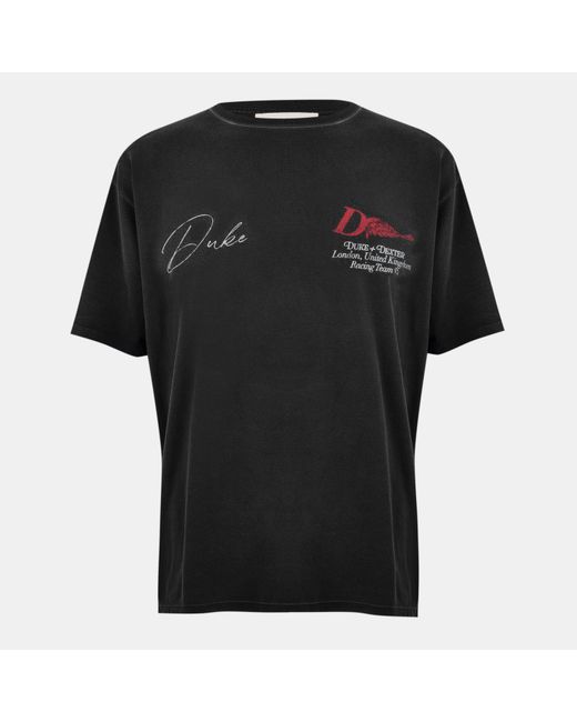 Duke & Dexter Black Oversized T-Shirt for men