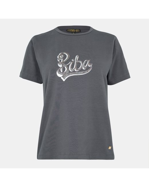 Biba Gray Logo T-Shirt