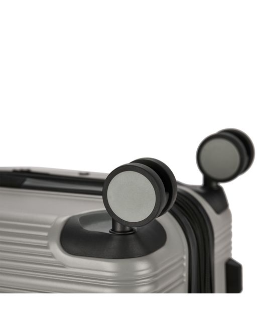 Pierre Cardin Gray Arles Expandable Suitcase Hard Shell 4 Wheel