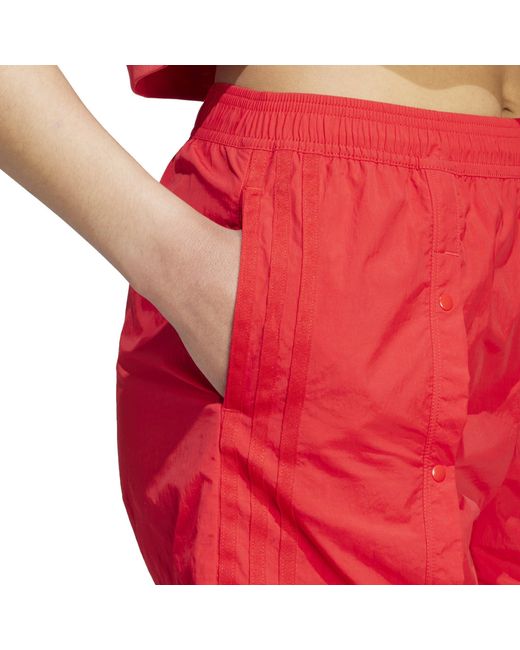 Adidas Red Tiro Snap-Button Shorts