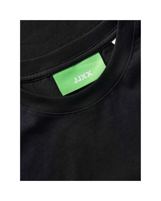 JJXX Black Andrea Loose Cropped T-Shirt Ladies