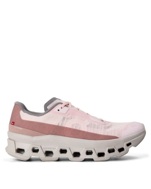 On Shoes Pink Cloudmster Void Running Shoes