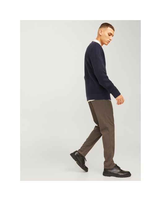 Jack & Jones Gray Marco Connor Chinos for men
