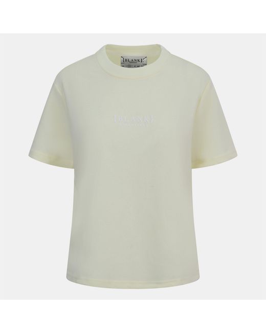Blank Essentials Green Blank E Core Puff Print T-Shirt Ladies