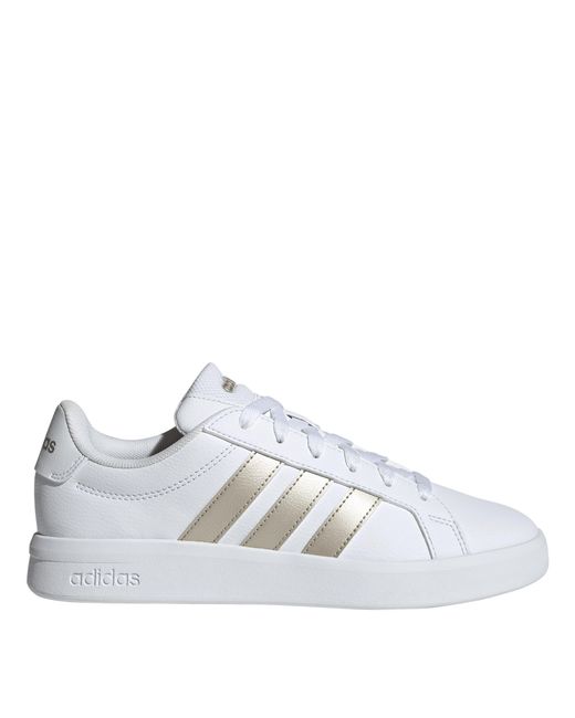 Adidas White Grand Court Base Trainers