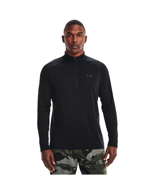 Under Armour Black Tech ½ Zip Long Sleeve for men