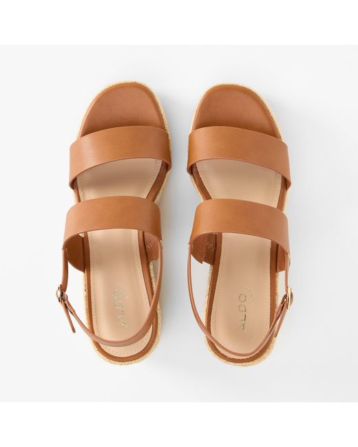 ALDO Brown Keoni Wedge Heeled Sandals