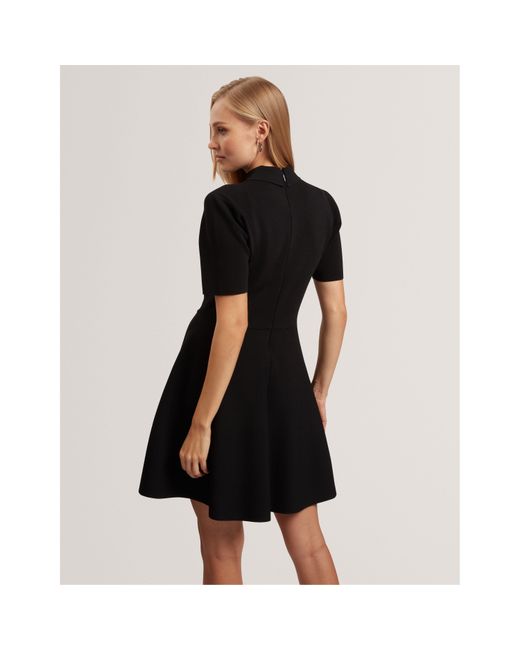 Ted Baker Black Skater Knitted Jumper Dress