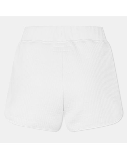 Jack Wills White Fleece Jogger Shorts