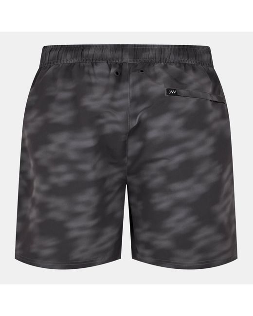 Jack Wills Gray Jw Blurred Floral Swim Shorts for men